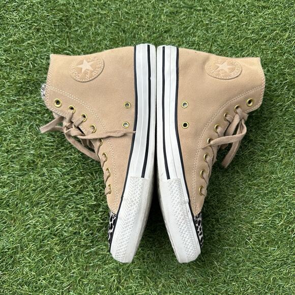 Converse All Star Hi Chuck‎ Taylor Cheetah Pony Hair Suede Mens 8 Womens 10 main image 4